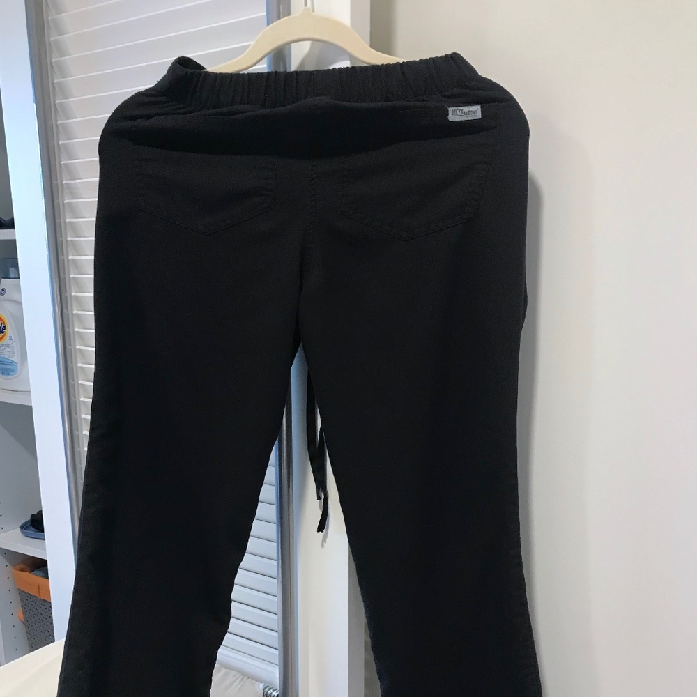 Grey's Anatomy Black XXSP Black Scrub Pants